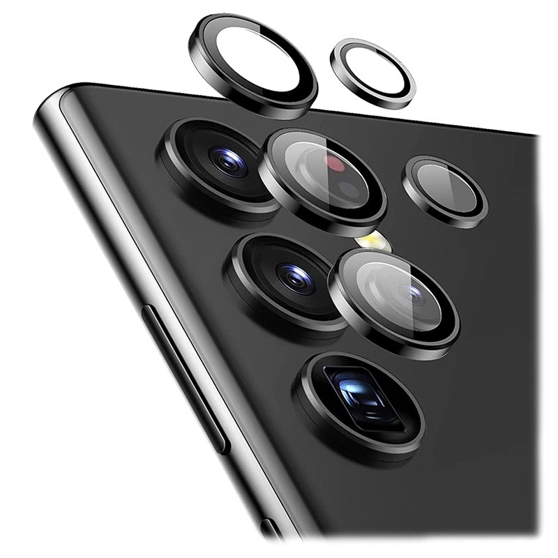 ESR Samsung Galaxy S22 Ultra 5G Kameraobjektiv Panzerglas - 9H - Schwarz