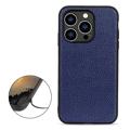 Elegant iPhone 14 Pro Leder Cover - Blau