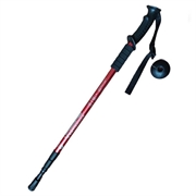 Ausziehbarer 3-teiliger Wanderstock - 135cm - Rot