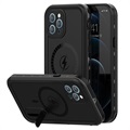 Extreme IP68 iPhone 12 Pro Magnetische Unterwasser-Tasche - Schwarz