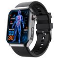 F700 Wasserdichte Smartwatch mit SOS, EKG, Schlaf & Fitness Gesundheitsmonitor - Silikonarmband