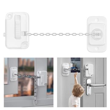 FT756 Einstellbares Tür-/Fensterbegrenzerschloss - Weiß