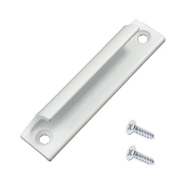 Fingergriff / Möbelgriff aus Aluminium - 9cm - Weiß