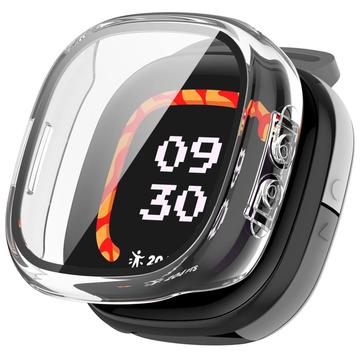 Fitbit Ace LTE Kunststoff Hülle mit Panzerglas - 9H - Durchsichtig