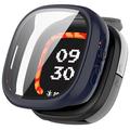 Fitbit Ace LTE Kunststoff Hülle mit Panzerglas - 9H - Dunkel Blau