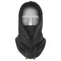 Fleece Balaclava / Sturmhaube für Winter & Skifahren - Schwarz
