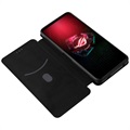 Asus ROG Phone 5 Flip Hülle - Karbonfaser - Schwarz