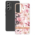 Flower Serie Samsung Galaxy A53 5G TPU Hülle - Rosa Gardenie
