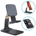 Faltbare Gravity Tischhalterung für Smartphone/Tablet - Schwarz