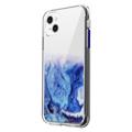 Marble Pattern iPhone 14 Plus Hybrid Hülle