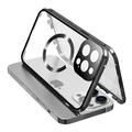 iPhone 15 Pro Max Fall doppelseitigen HD gehärtetem Glas Telefon Abdeckung kompatibel mit MagSafe