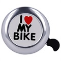 Forever Outdoor I Love My Bike Fahrradklingel - Silber