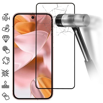 Google Pixel 10 Full Cover Panzerglas - 9H - Schwarz Rand