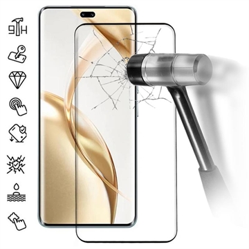 Honor 200 Pro Full Cover Panzerglas - 9H - Schwarz Rand