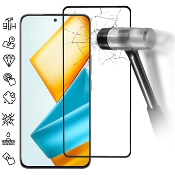 Honor 90 GT Full Cover Panzerglas - 9H - Schwarz Rand