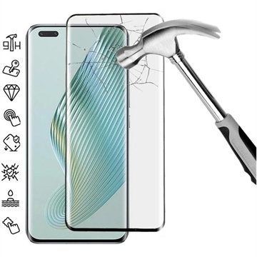 Honor Magic5 Pro Full Cover Panzerglas - 9H - Schwarz Rand