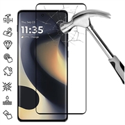 Motorola Edge (2025) Vollabdeckung Panssarilasi - 9H - Schwarzer Rand