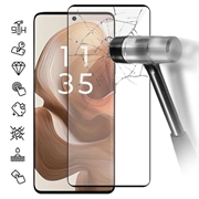Motorola Edge 50 Full Cover Panzerglas - 9H - Schwarz Rand