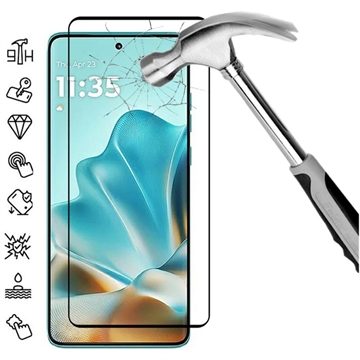 Motorola Edge 60 Fusion/Edge 60/60 Pro Full Cover Panzerglas - 9H - Schwarz Rand