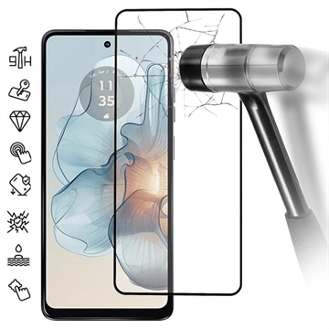 Motorola Moto G24 Power Full Cover Panzerglas - 9H - Schwarz Rand