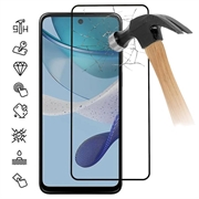 Motorola Moto G53 Full Cover Panzerglas - 9H - Schwarz Rand