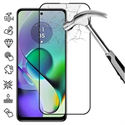 Motorola Moto G54 Full Cover Panzerglas - 9H - Schwarz Rand