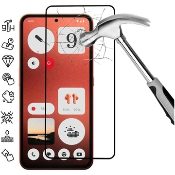 Nothing CMF Phone 1 Full Cover Panzerglas - 9H - Schwarz Rand