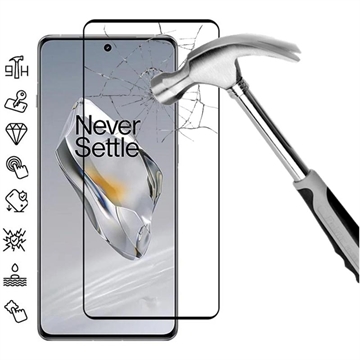 OnePlus 12 Full Cover Panzerglas - 9H - Schwarz Rand