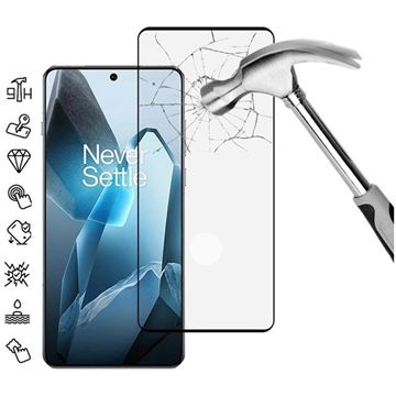 OnePlus 13 Full Cover Panzerglas - 9H - Schwarz Rand