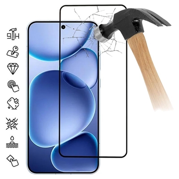 Oppo Find X8s Full Cover Panzerglas - 9H - Schwarz Rand