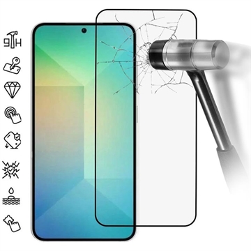 Samsung Galaxy S25+ Full Cover Panzerglas - 9H - Schwarz Rand