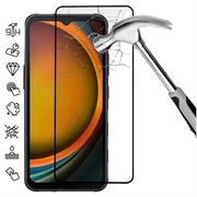 Samsung Galaxy Xcover7 Full Cover Panzerglas - 9H - Schwarz Rand