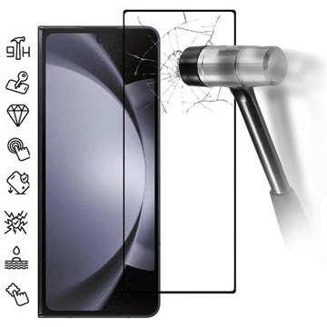 Samsung Galaxy Z Fold6 Full Cover Panzerglas - 9H - Schwarz Rand