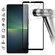 Sony Xperia 10 VI Full Cover Panzerglas - 9H - Schwarz Rand
