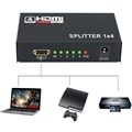 Full HD HDMI Splitter 1x4 - Audio & Video - Schwarz