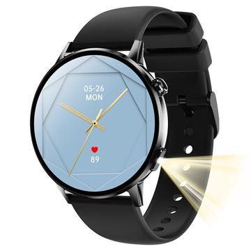 G34 1,32" AMOLED Smart Watch mit Bluetooth-Anrufe, Gesundheitsüberwachung und Fitness-Tracking - Schwarz