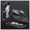 GKK Magnetic Fold Samsung Galaxy Z Fold3 5G Hybrid Case mit Stiftschlitz - Schwarz
