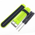 Garmin Forerunner 235/630/735 Zweifarbiges Silikon Sportarmband - Hellgrün