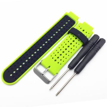 Garmin Forerunner 235/630/735 Zweifarbiges Silikon Sportarmband - Hellgrün