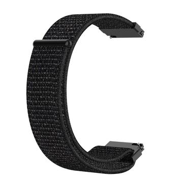 Garmin Forerunner 265S/255S/venu 2S Nylonarmband mit Klettverschluss - Schwarz