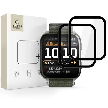 Garmin Venu X1 Tech-Protect Glas Flex+ Hybrid Displayschutzfolie - 2 Stk. - Schwarzer Rand