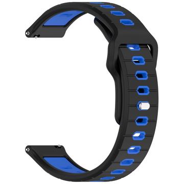 Garmin Vivoactive 6 Zweifarbiges Silikon Sportarmband - Schwarz / Blau