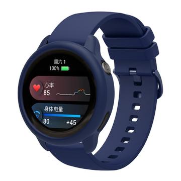 Garmin vivoactive 6 Ersatz-Silikonarmband mit integriertem Rahmen - Blau