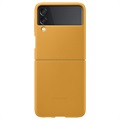 Samsung Galaxy Z Flip3 5G Leder Cover EF-VF711LYEGWW - Mustard