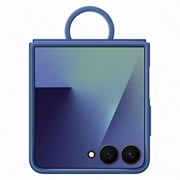 Samsung Galaxy Z Flip7 Silikon Cover mit Ring EF-PF766TNEGWW (Offene Verpackung - Zufriedenstellend) - Blau