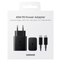 Samsung Super Fast USB-C Power Adapter EP-T4510XBEGEU - 45W - Schwarz