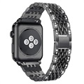 Apple Watch Series 7/SE/6/5/4/3/2/1 Glam Armband - 45mm/44mm/42mm - Schwarz