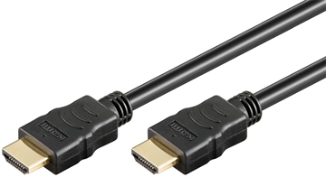 Goobay HDMI 1.4 Kabel mit Internet - Vergoldet - 3m - Schwarz