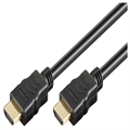 Goobay 4K HDMI 1.4 Kabel mit Internet - Vergoldet - 1m - Schwarz