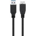 Goobay Micro USB-B Cable - USB 3.0 - 0.5m - Schwarz